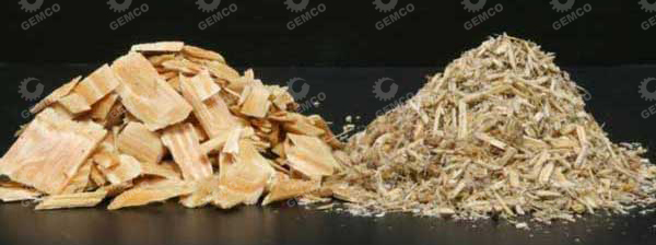 木块经粉碎后变成木屑 木块经粉碎后变成木屑
